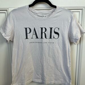 ABERCROMBIE & FITCH White Paris T-Shirt